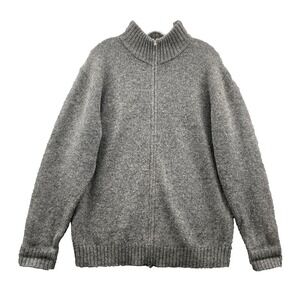 Peter James Shetland Wool Sweater Men's Large Knit Fisherman Cardigan Old Money